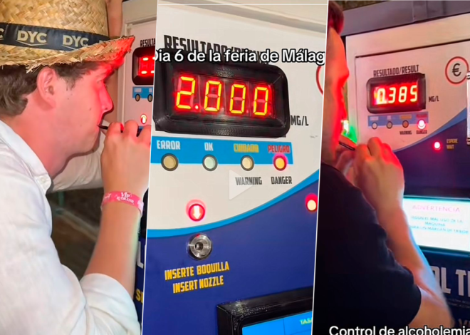 El nuevo entretenimiento de la Feria de Málaga no tiene que ver con la feria: ver quién da más alto en un alcoholímetro